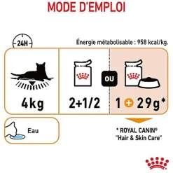 Royal Canin - Sachets Hair&Skin Sauce pour Chat - 12x85g