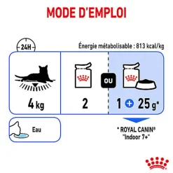 Royal Canin - Sachets Indoor 7+ en Gelée pour Chat - 12x85g