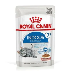 Royal Canin - Sachets Indoor 7+ en Sauce pour Chat - 12x85g