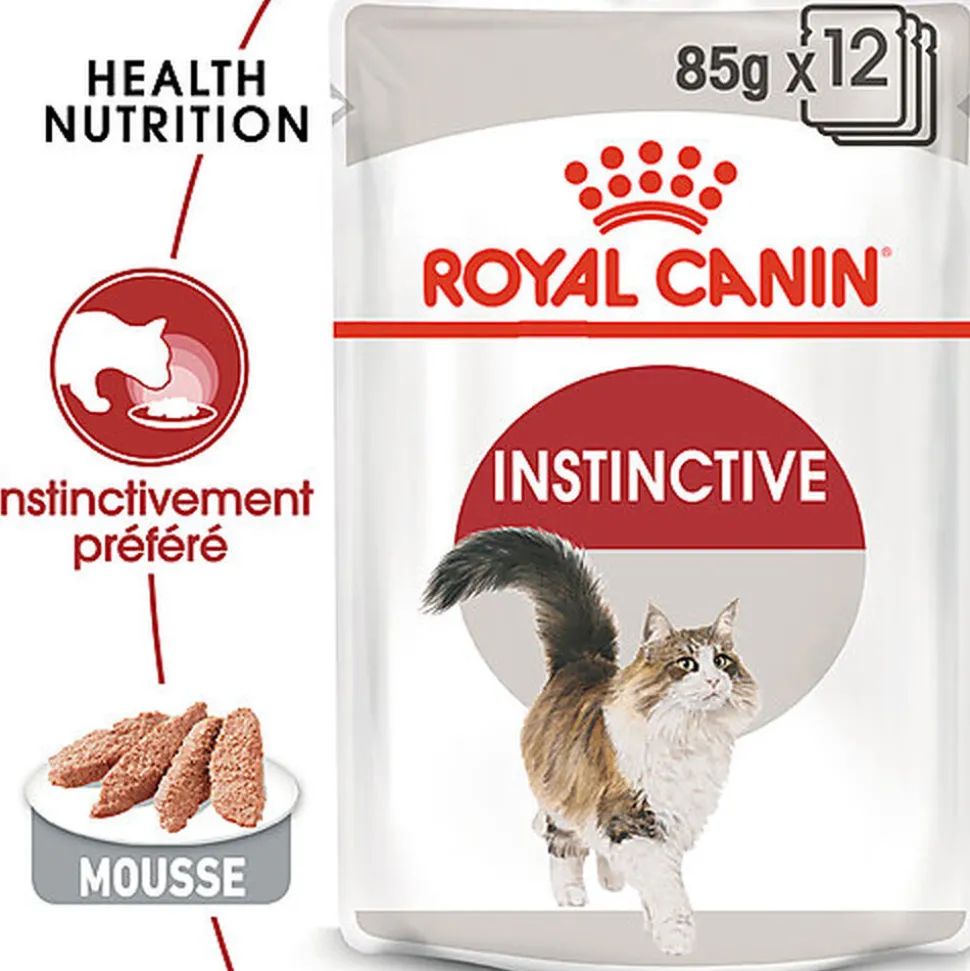 Royal Canin - Sachets Instinctive en Mousse pour Chats - 12x85g