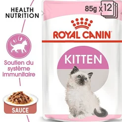 Royal Canin - Sachets Kitten Instinctive en Sauce pour Chat - 12x85g