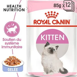 Royal Canin - Sachets Kitten Instinctive en Gelée pour Chaton - 12x85g