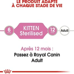 Royal Canin - Sachets Kitten Sterilised en Gelée pour Chaton - 12x85g