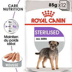 Royal Canin - Sachets Sterilised en Mousse pour Chien - 12X85g