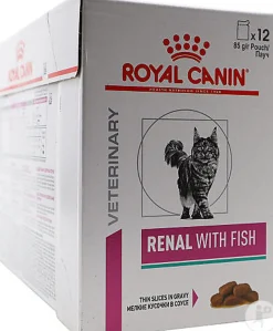 Royal Canin - Sachets Veterinary Diet Renal with Fish pour Chat - 12x85g