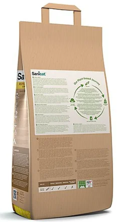 Sanicat - Litière Naturelle Agglomerante à l'Epi de Maïs Recyclé pour Chat  - 6L