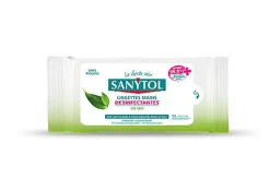 Sanytol - Lingettes Désinfectantes Hydratantes Mains - x12