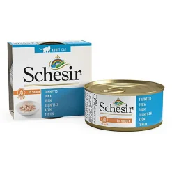 Schesir - Boîte Pâtée au Thon en Sauce Naturelle pour Chat - 70g