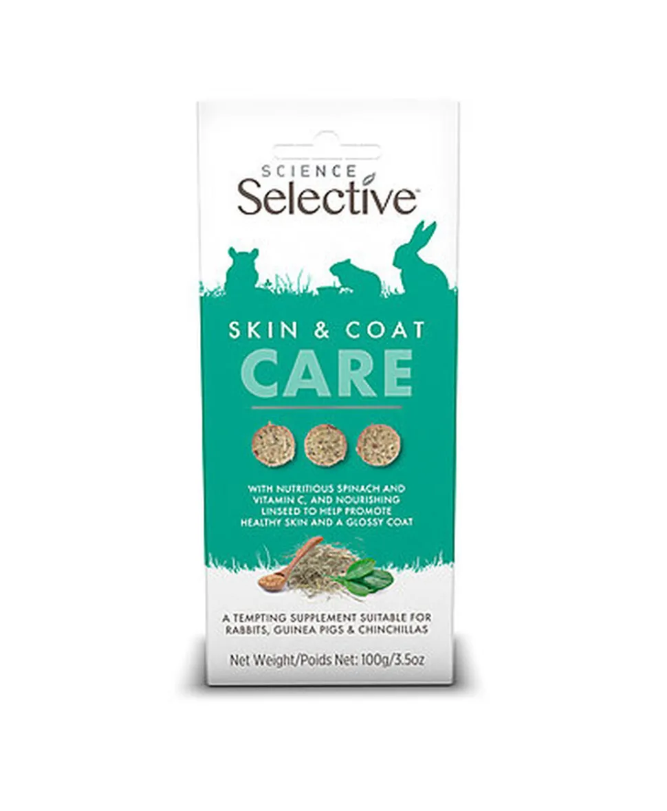 Science Selective - Friandises Skin & Coat Care pour Rongeurs - 100g