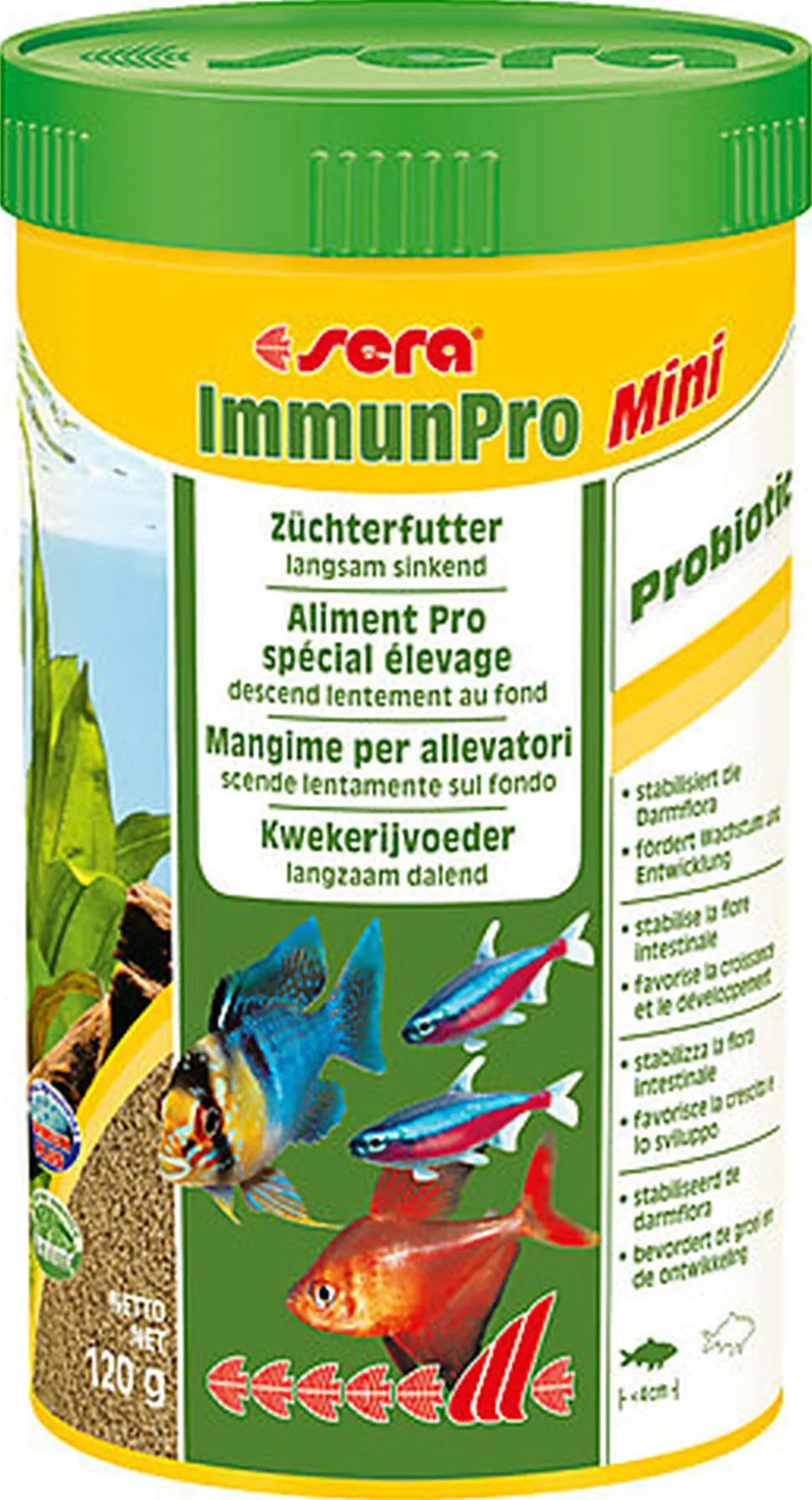 Sera - Aliments Spécial Élevage ImmunPro Mini pour Poissons - 250ml