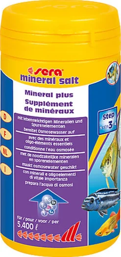 Sera - Conditionneur d'Eau avec Minéraux et Oligo-éléments Mineral Salt pour Aquarium - 270g