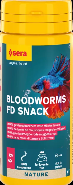 Sera - Friandises Bloodworms FD Snack pour Poissons - 6g/50ml