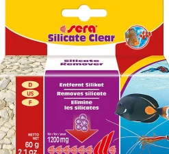 Sera - Silicate Clear pour Aquarium d'Eau Douce et d'Eau de Mer - 60g