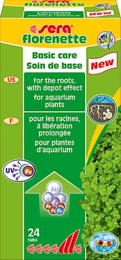 Sera - Soin de Base pour les Racines Florenette pour Plantes d'Aquarium - x24