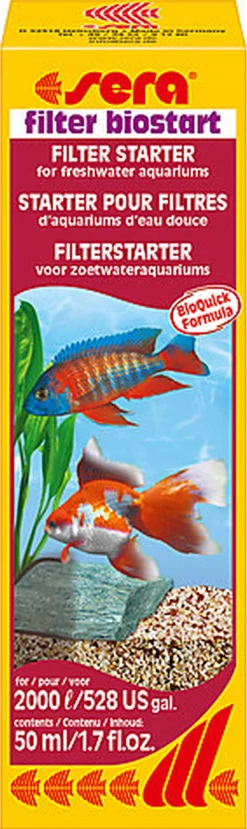 Sera - Starter Filter Biostart pour Filtres d'Aquarium d'Eau Douce - 50ml