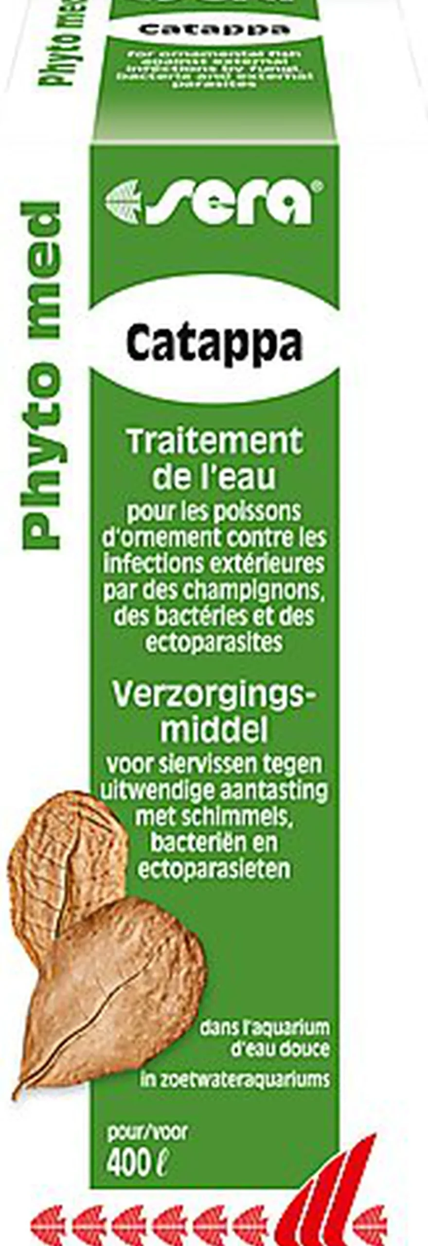 Sera - Traitement d'Eau Phyto Med Catappa pour Poissons d'Eau Douce - 50ml