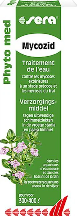 Sera - Traitement d'Eau Phyto Med Mycozid pour Aquarium d'Eau Douce - 30ml