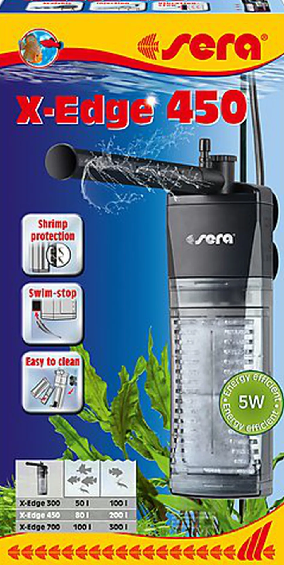 sera X-Edge 450 - filtre d'angle