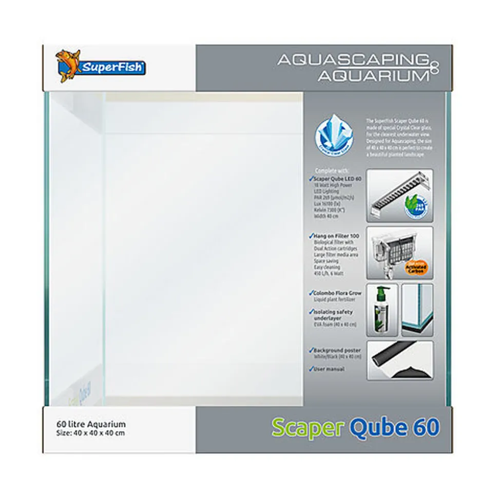 Superfish - Aquarium Scaper Qube 60 - 60L