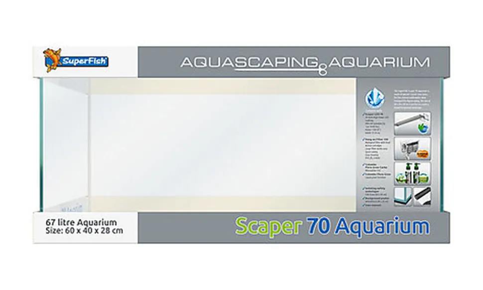 Superfish - Aquarium SCAPER 70 - 60x40x28cm