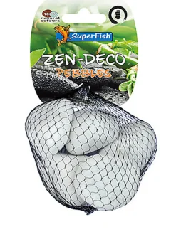 Superfish - Décoration Galet Zen Medium Blanc pour Aquarium - 450g