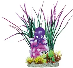 Superfish - Décoration Garden Octopus pour Aquarium - 26cm