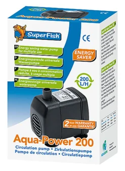 Superfish - Pompe à Eau Aqua-Power pour Aquarium - 200 L/H