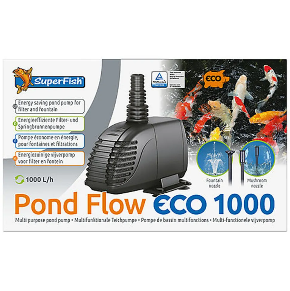 Superfish - Pompe Pond Flow Eco 1000 Fontaines et Filtrations