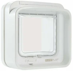 Sure PetCare - Chatière SureFlap à puce Électronique DualScan pour Chat - Blanc