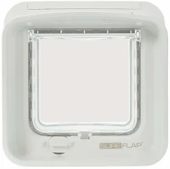 Sure PetCare - Chatière SureFlap à puce Électronique DualScan pour Chat - Blanc
