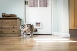 Sure PetCare - Chatière SureFlap à puce Électronique DualScan pour Chat - Blanc