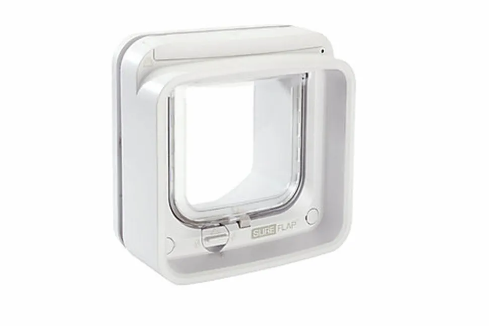 Sure PetCare - Chatière SureFlap à puce Électronique Connect pour Chat - Blanc