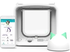 Sure PetCare - Chatière SureFlap à puce Électronique Connect pour Chat - Blanc