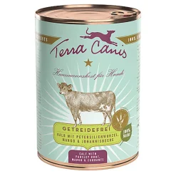 Terra Canis - Aliment Naturel sans Céréales au Veau pour Chiens - 400g