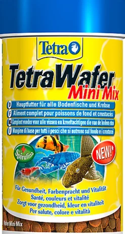 Tetra - Aliment Complet TetraWafer Mini Mix pour Poissons de Fond et Crustacés - 100ml