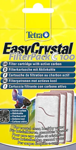 Tetra - Cartouche de Filtration au Charbon EasyCrystal FilterPack C 100 pour Aquarium Tetra Cascade Globe