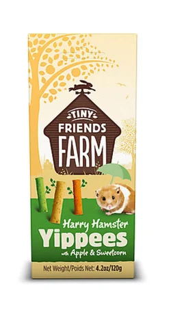 Tiny Friends Farm - Biscuits aux Pommes et Maïs pour Hamster - 120g