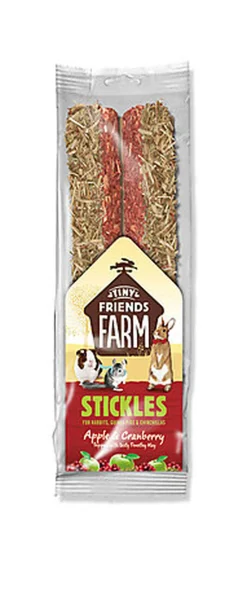 Tiny Friends Farm - Biscuits à la Pomme et Cranberry en Baguette pour Lapin - 80g