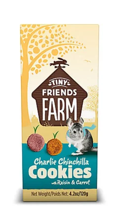 Tiny Friends Farm - Friandises Cookies pour Chinchilla - 120g