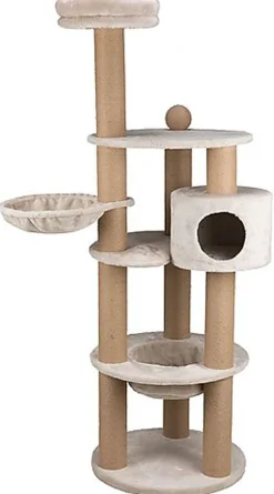 Trixie - Arbre à chat Nigella gris clair - 177 cm