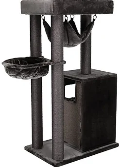 Trixie - Arbre à Chat XXL Amadeus Anthracite pour Chat - 163cm