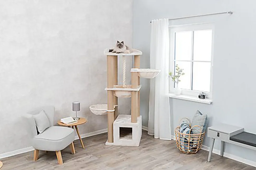 Trixie - Arbre à Chat XXL Elia Crème pour Chat - 172cm