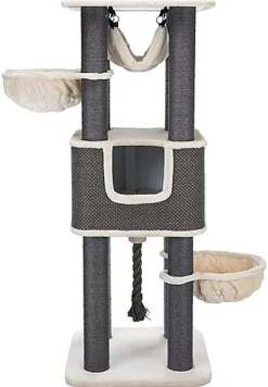 Trixie - Arbre à Chat XXL Humberto Crème et Gris pour Chat - 174cm