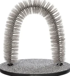 Trixie - Arc de Massage et de Soins du Pelage Gris pour Chat - 36×33cm
