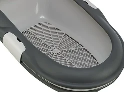 Trixie - Bac à litière Berto système de tri  gris/bleu pastel/granit - 39 x 22 x 59 cm