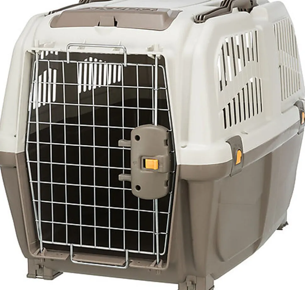 Trixie - Caisse de Transport Skudo Taupe/Sable - S/M : 48 x 51 x 68 cm
