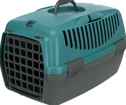 Trixie - Caisse de Transport Capri Gris Foncé/Pétrole - XS : 32 x 31 x 48 cm