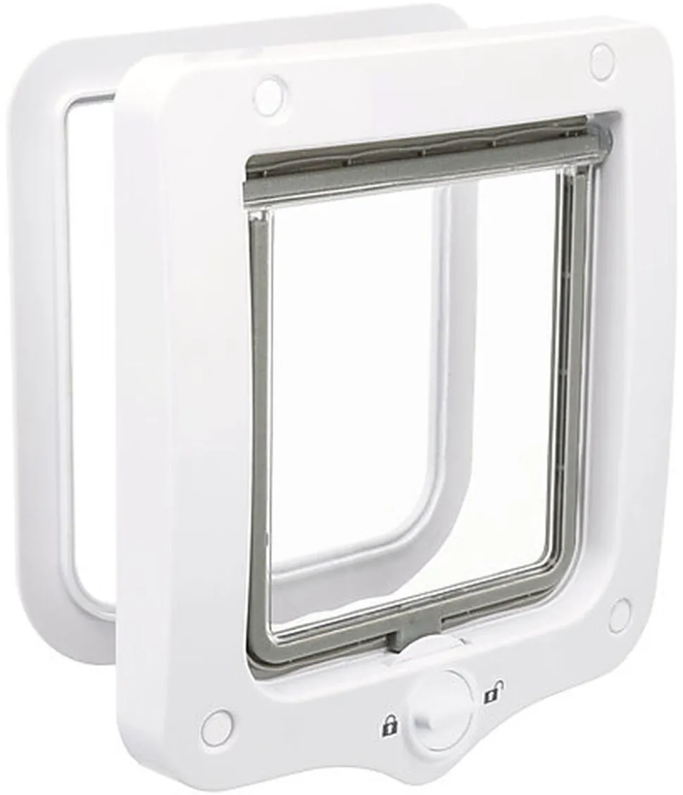 Trixie - Chatière 2 positions blanc - 20 x 22 cm