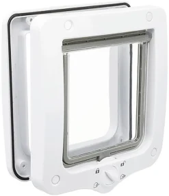 Trixie - Chatière 4 positions blanc - 20 x 22 cm