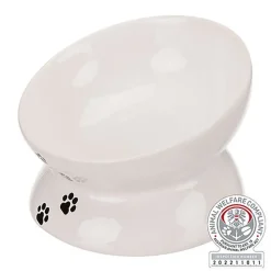 Trixie - Gamelle augmentée en céramique blanc - 0.15 l/13 cm